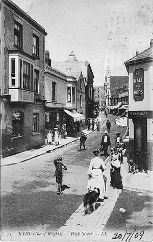 Ryde Upper High Street 1909